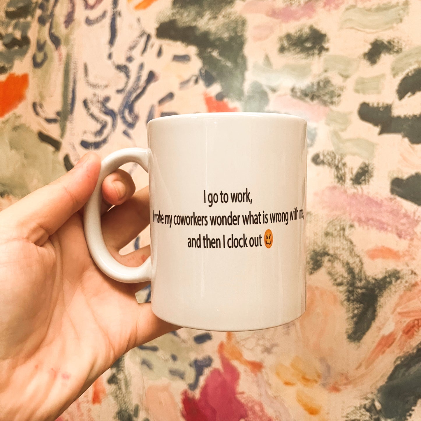 Co workers wonder work mug