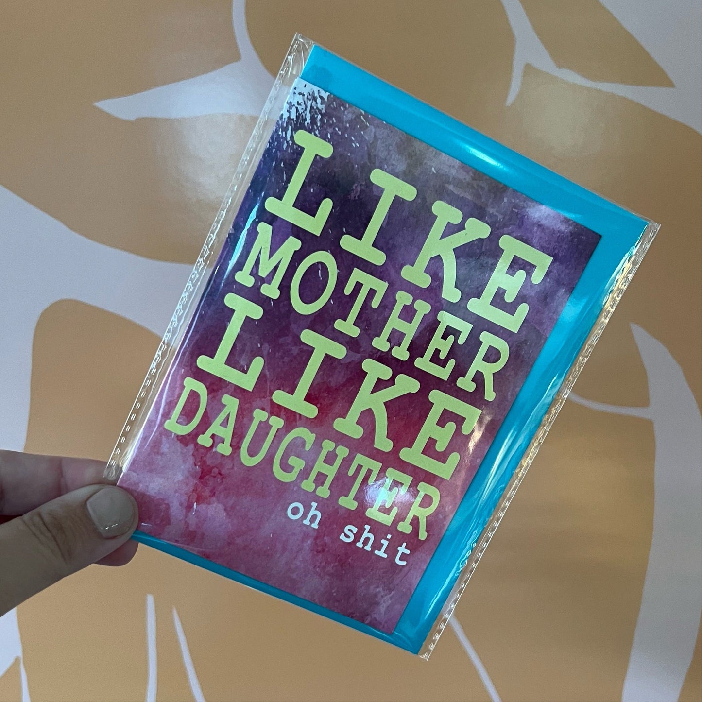 Mum and daughter card
