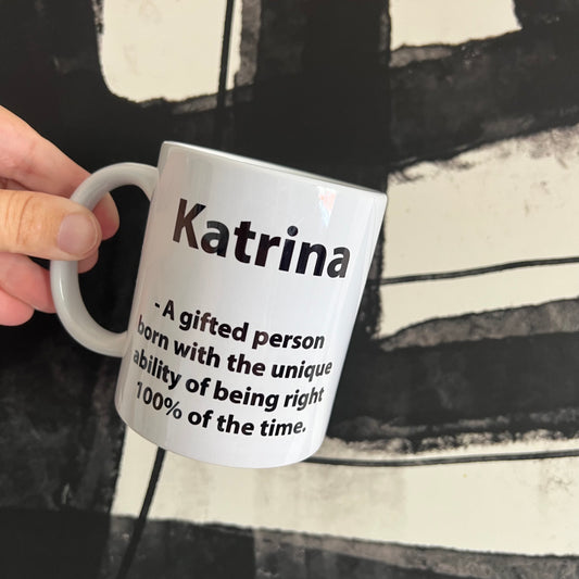 Unique gift of being right custom mug