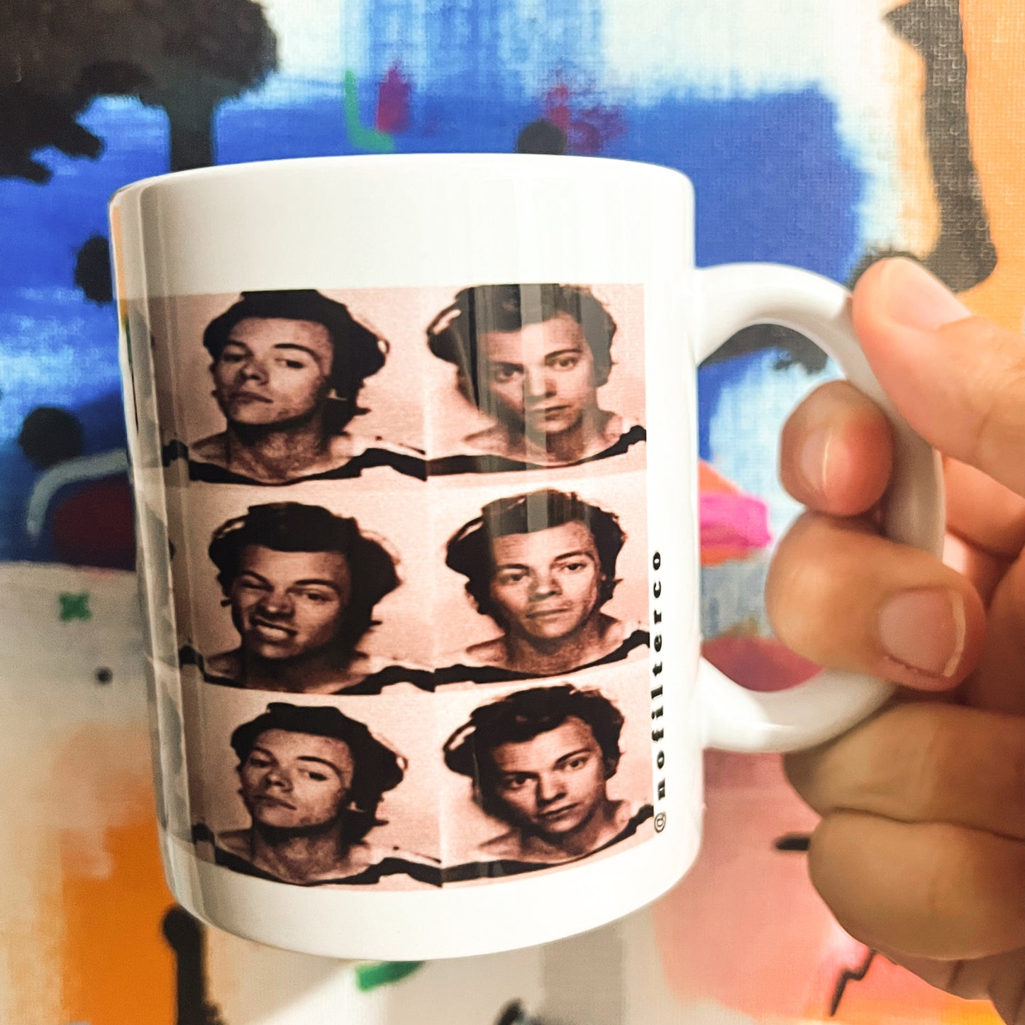 Harry style photo booth mug