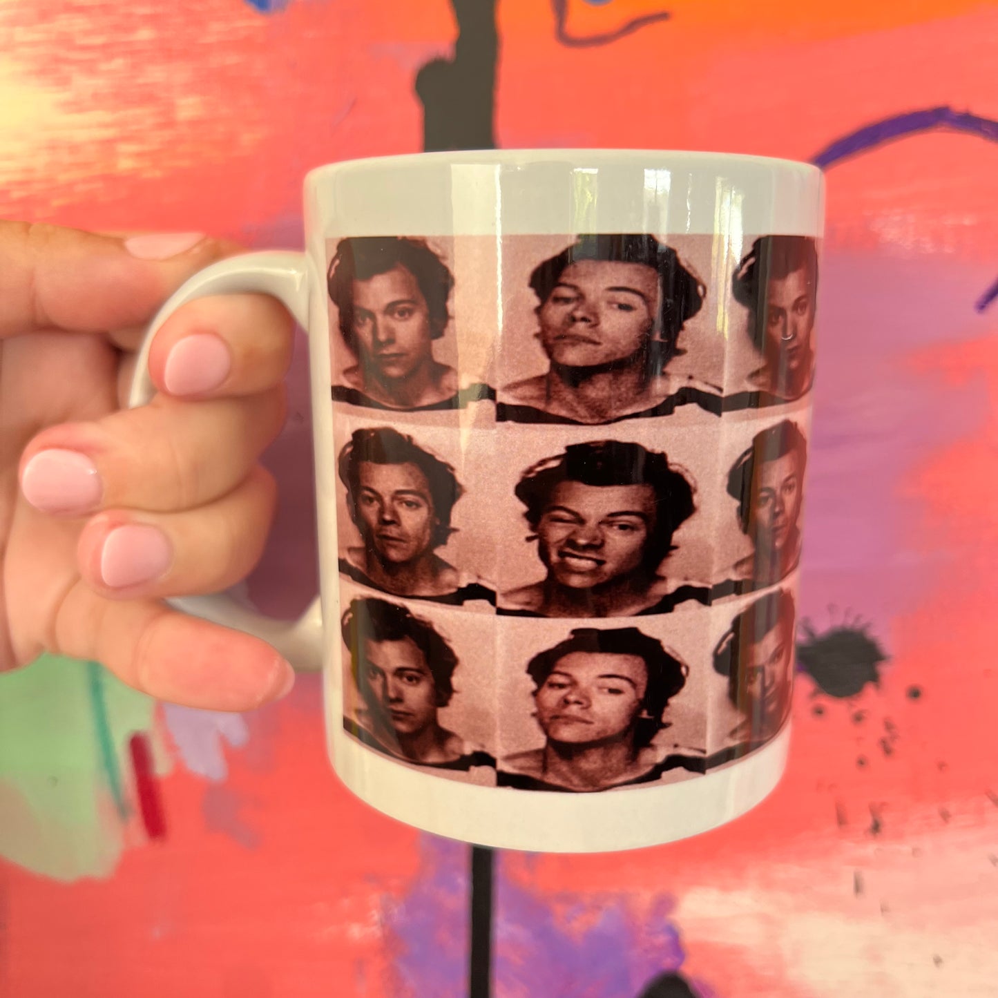Harry style photo booth mug