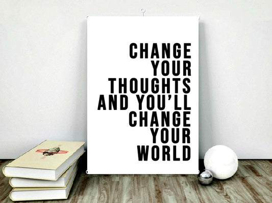 Change the world print