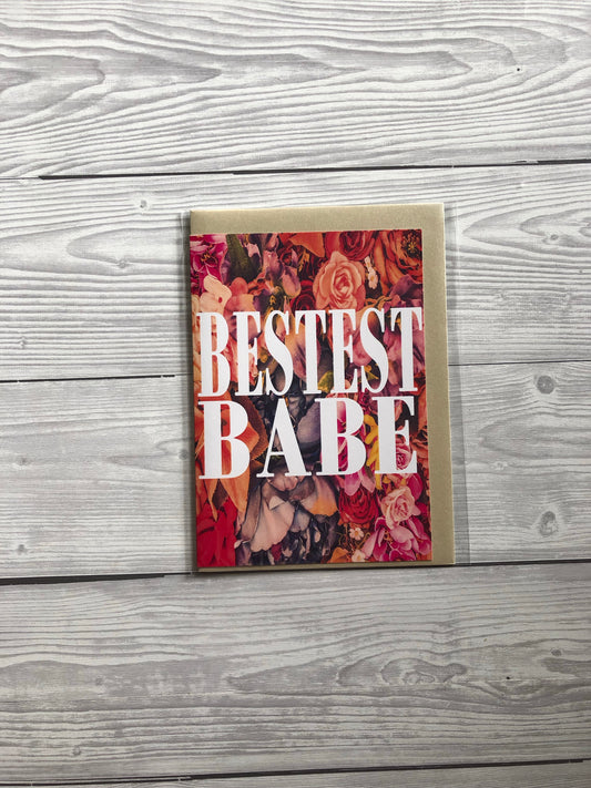 best babe card for friend 