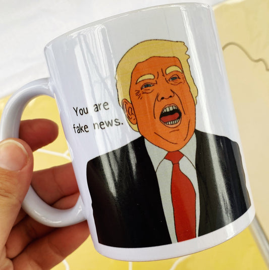 Fake news Donald trump mug