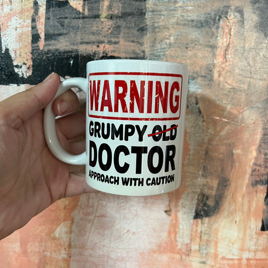 Grumpy doctor mug