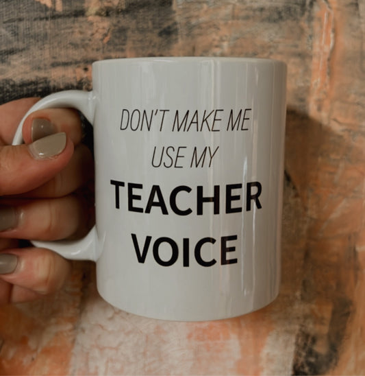Teacher voice mug