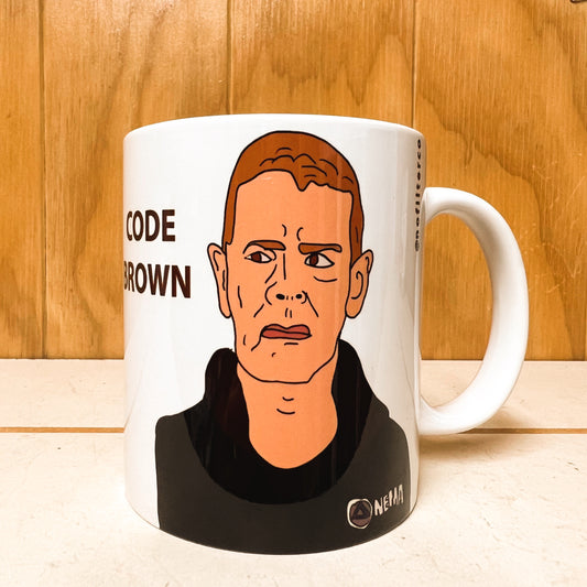 Chris Hipkins code brown mug