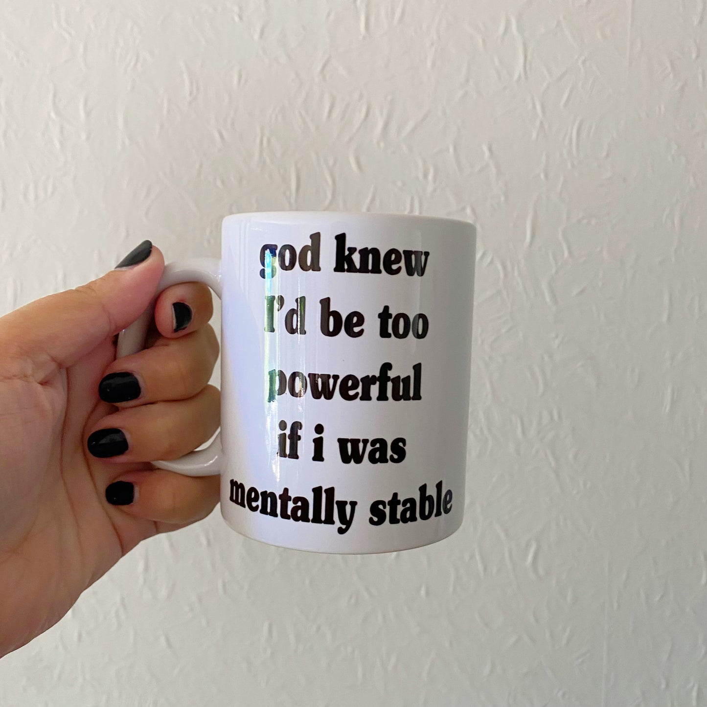 Mentally stable mug