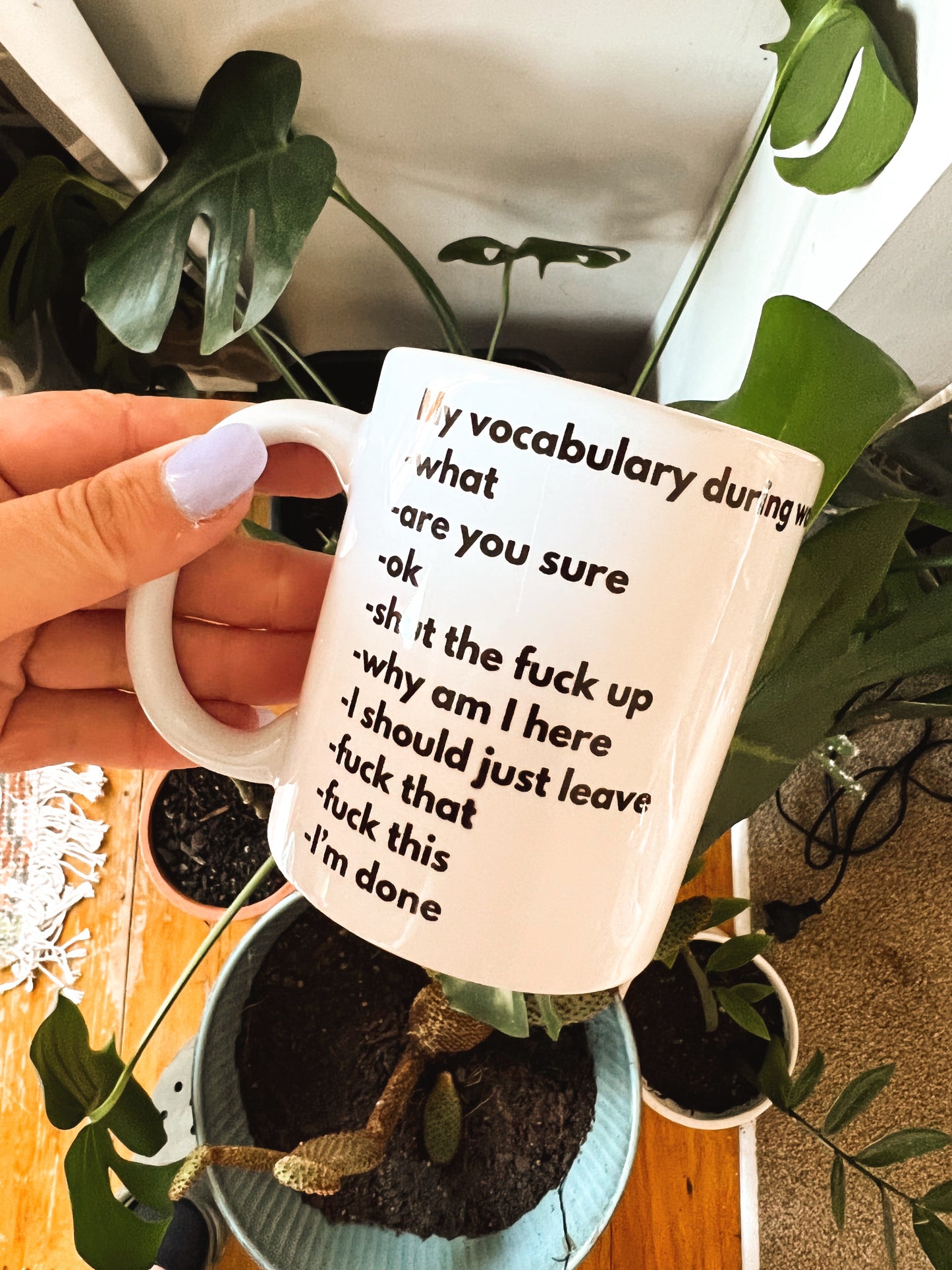 Work vocab mug