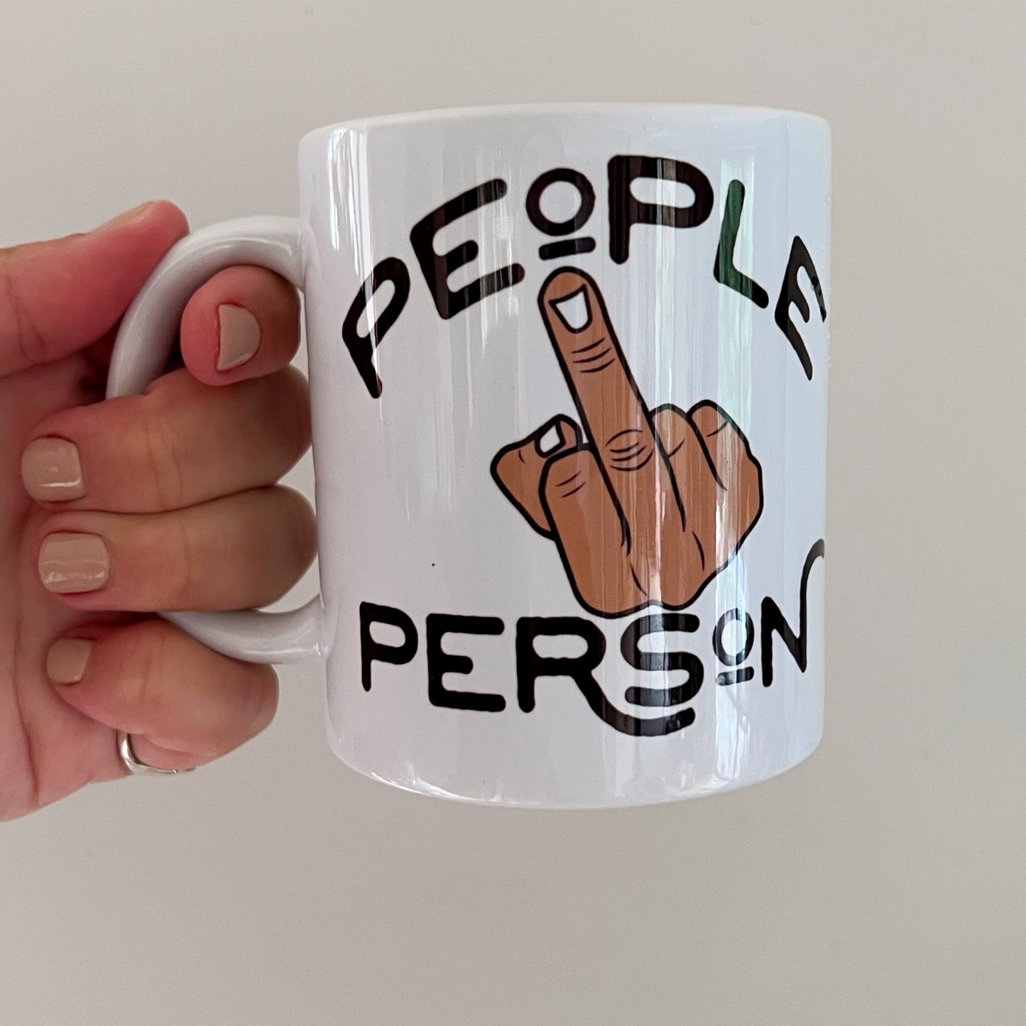 People person mug (man hand)
