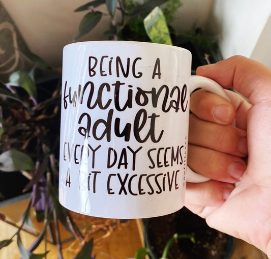 Functional adult mug