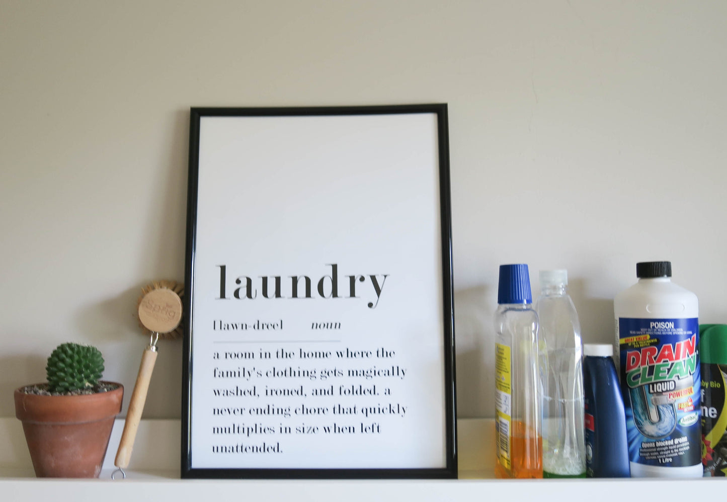 Laundry definition print
